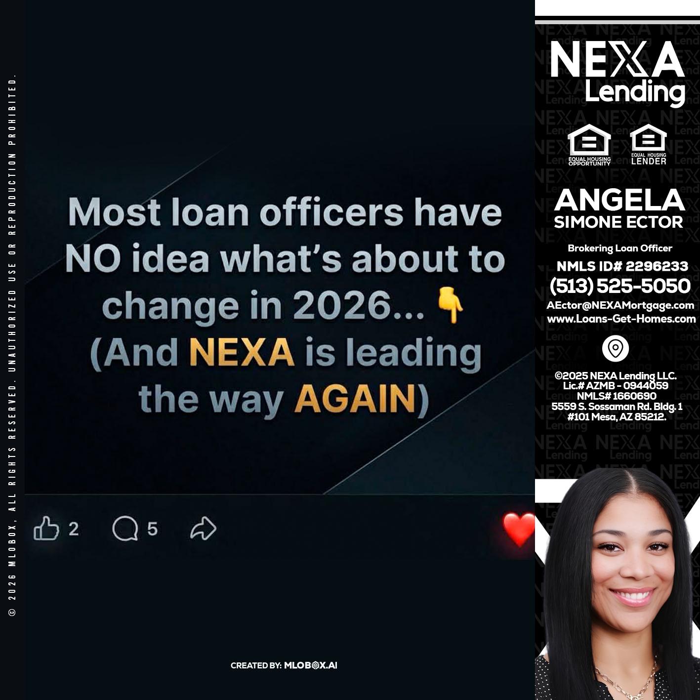 most loan officers - Angela Simone Ector -Brokering Loan Officer