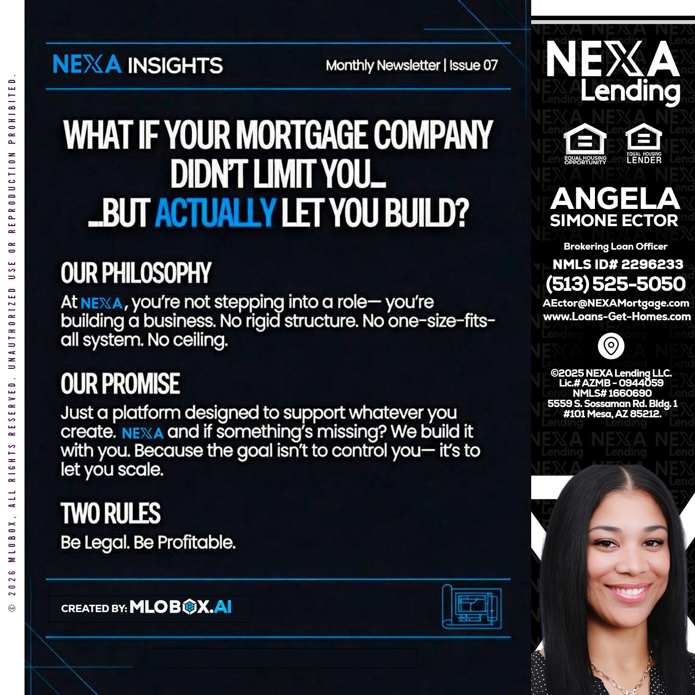 NEXA INSIGHTS - Angela Simone Ector -Brokering Loan Officer
