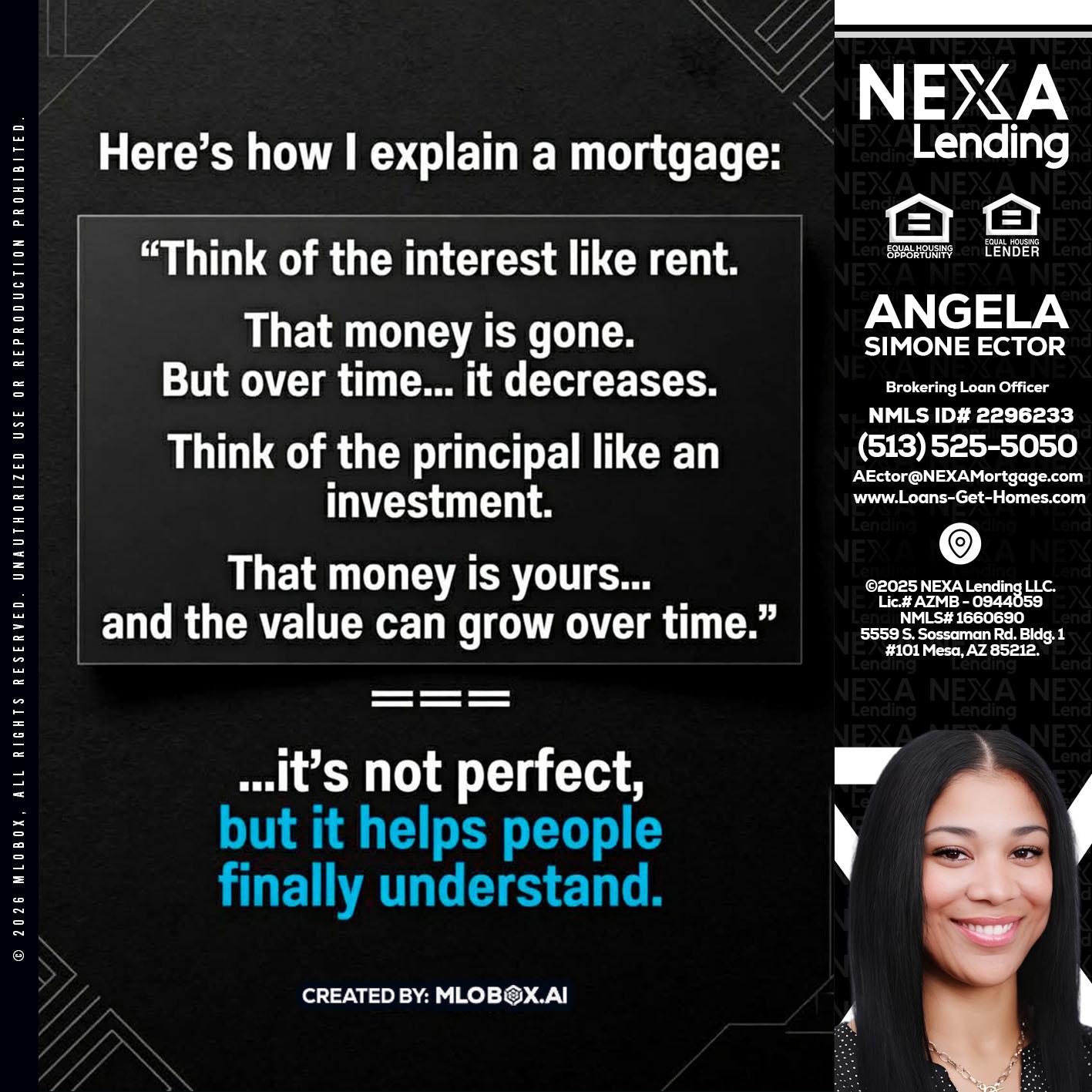 HERES NOW - Angela Simone Ector -Brokering Loan Officer