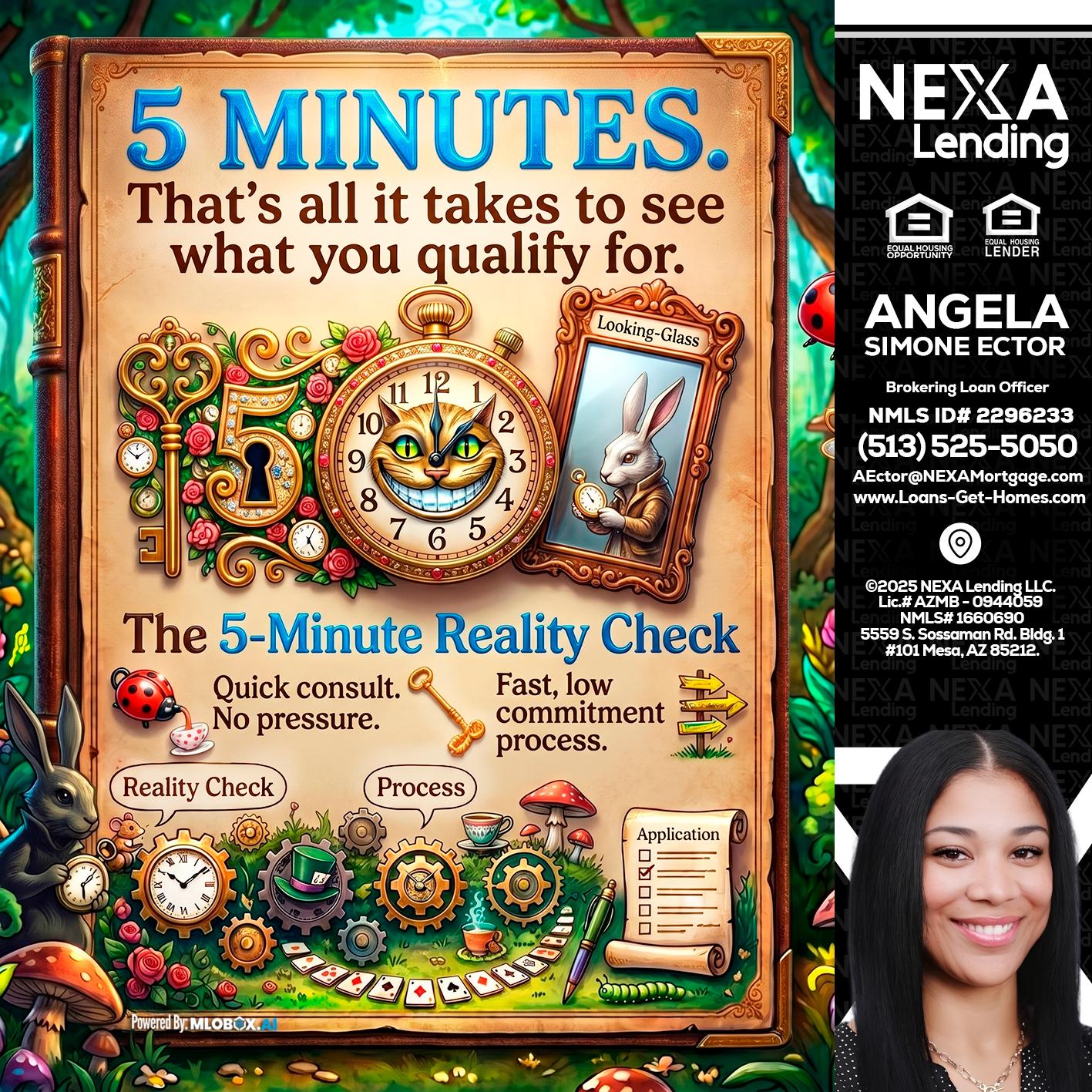 Reality Check! - Angela Simone Ector -Brokering Loan Officer