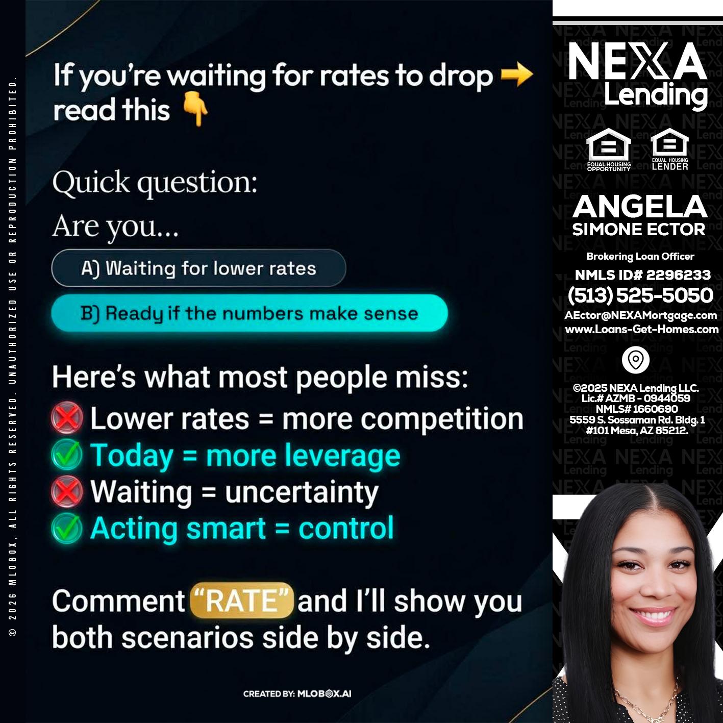 IF YOU ARE - Angela Simone Ector -Brokering Loan Officer