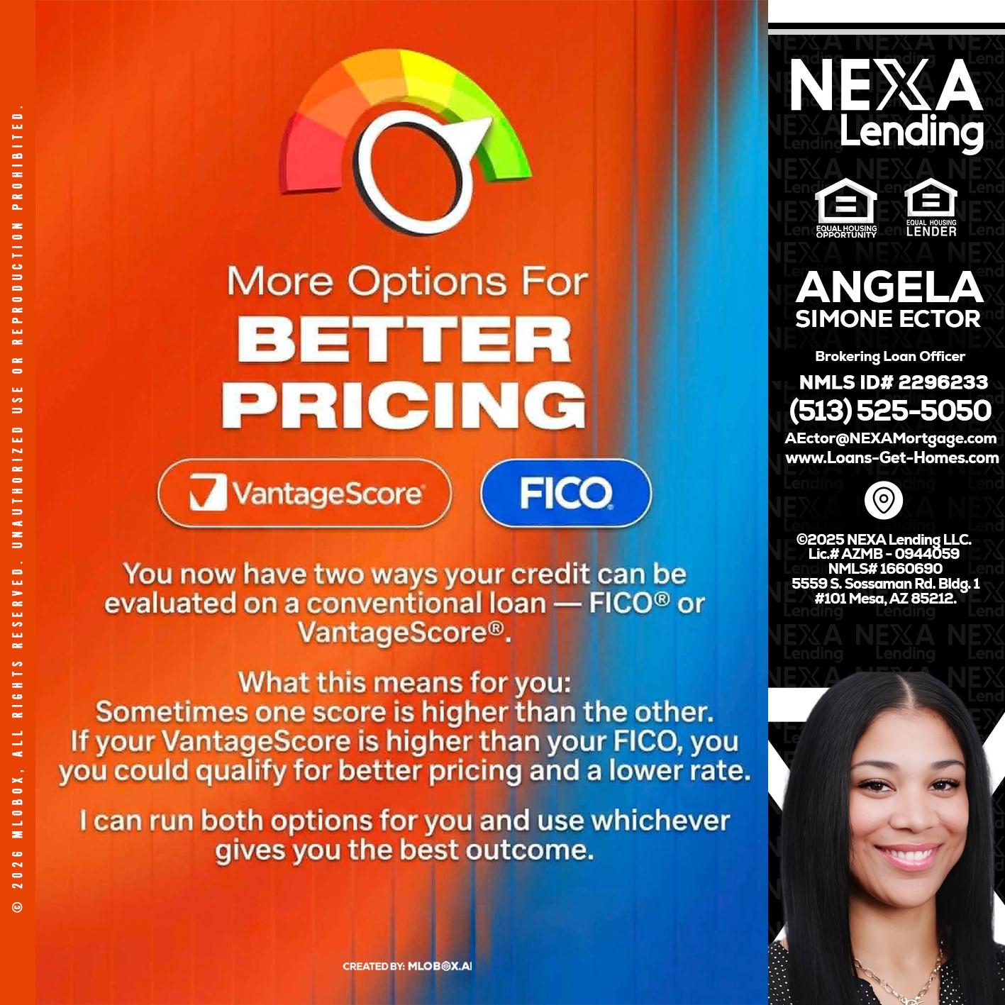 BETTER PRICING - Angela Simone Ector -Brokering Loan Officer