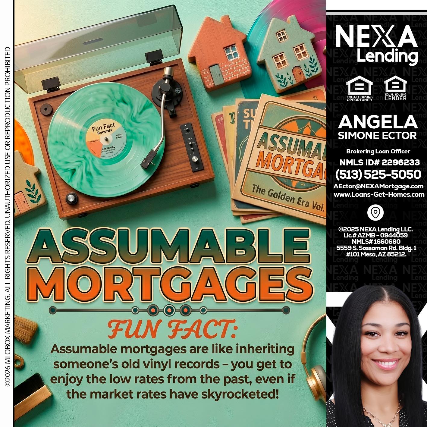 ASSUMABLE MORTGAGES - Angela Simone Ector -Brokering Loan Officer