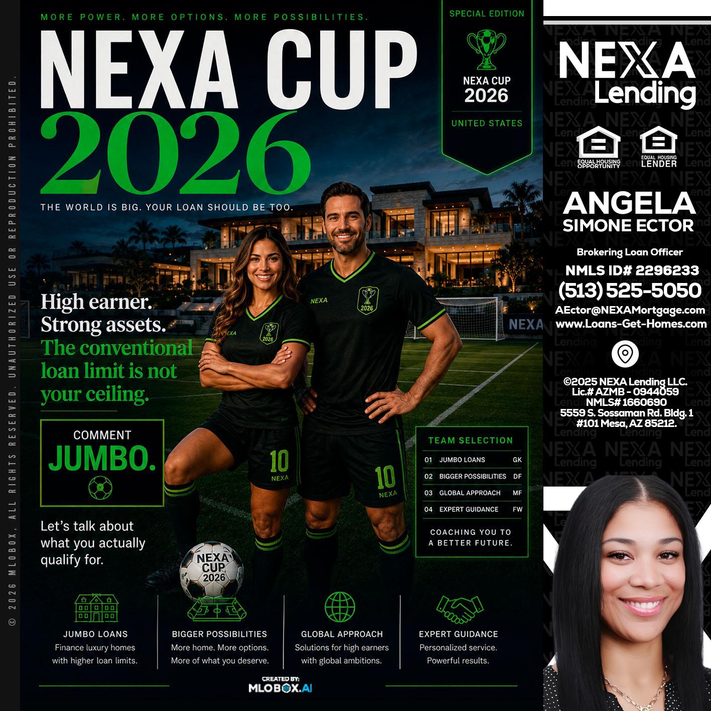 NEXA CUP 2026 - Angela Simone Ector -Brokering Loan Officer