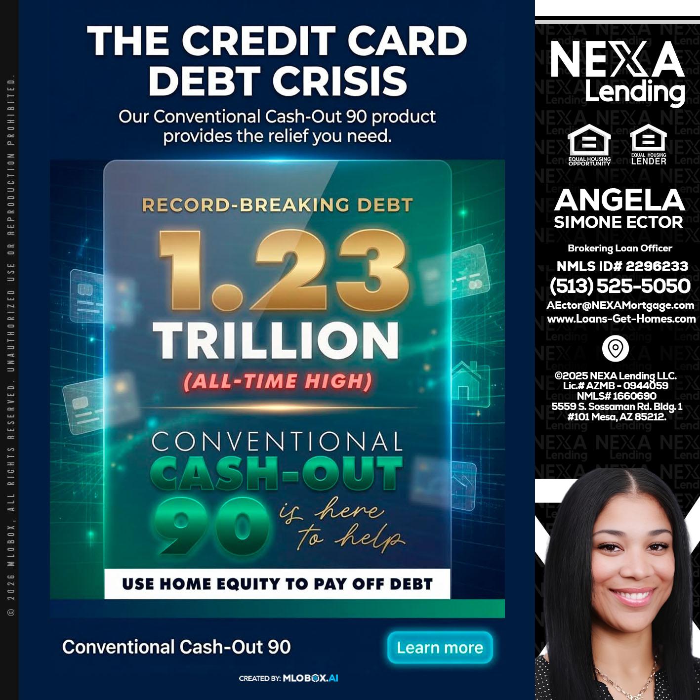 THE CREDIT CARD - Angela Simone Ector -Brokering Loan Officer